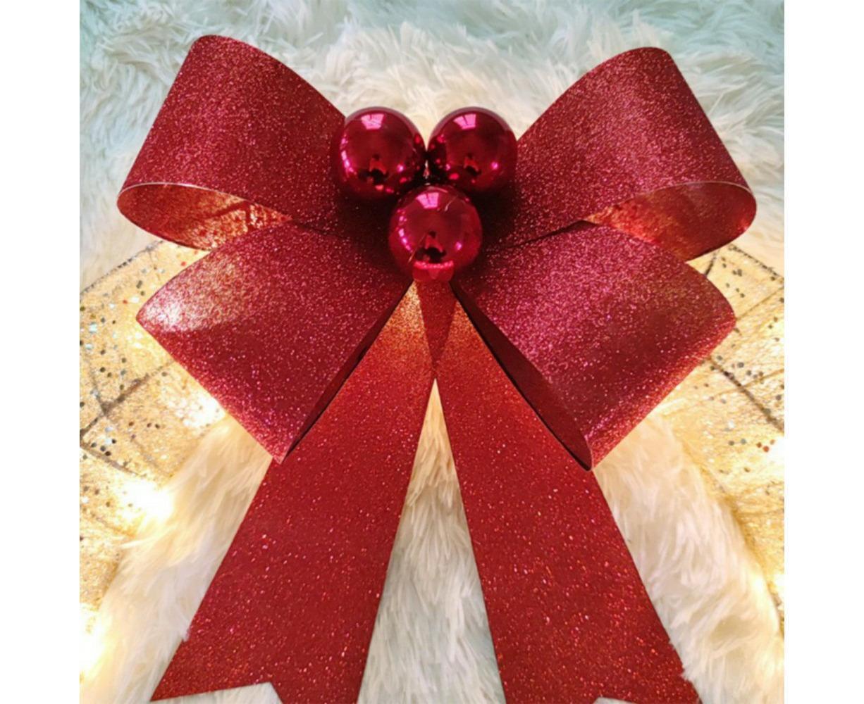 Outdoor Christmas Wreath Decoration, LED Metal Holiday Decor for Home Exterior, Garden - Green 50CM - Image 6