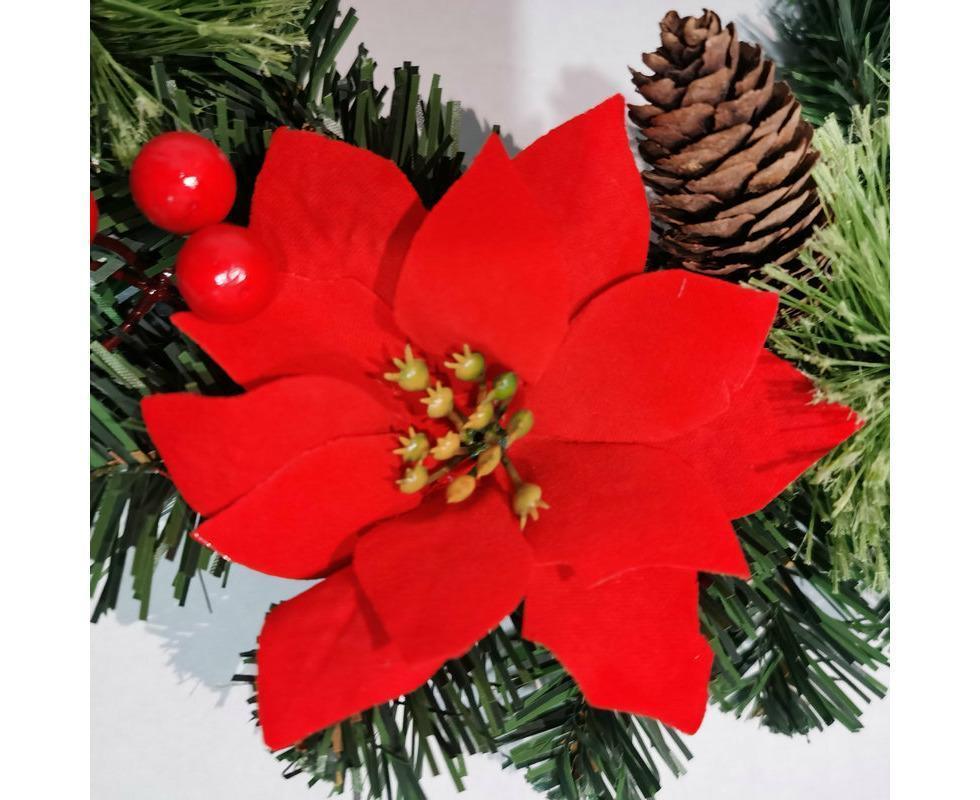 30cm Christmas Wreath, Christmas Decoration, Artificial Christmas Garland, Christmas Hanging Ornament - Image 3