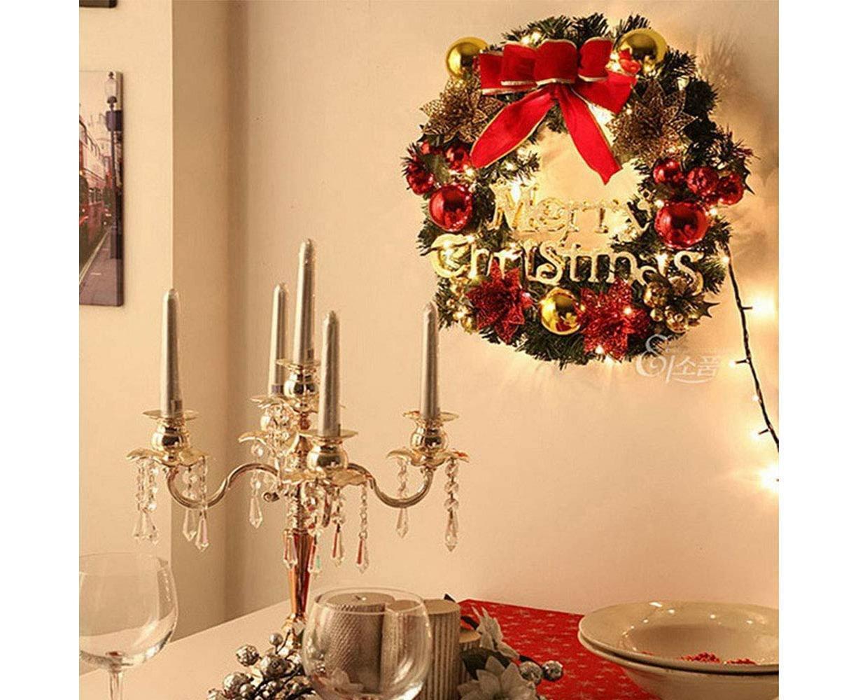 40cm Christmas Wreath, Christmas Decorations, Artificial Christmas Garland, Merry Christmas Ornament - Image 4