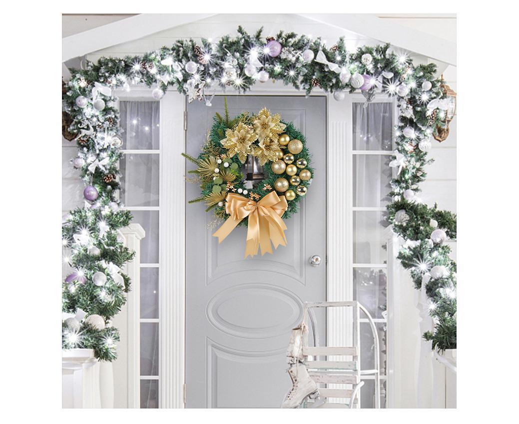40cm Nativity Scene Christmas Wreath, Christmas Decorations, Artificial Christmas Wreath - Image 4