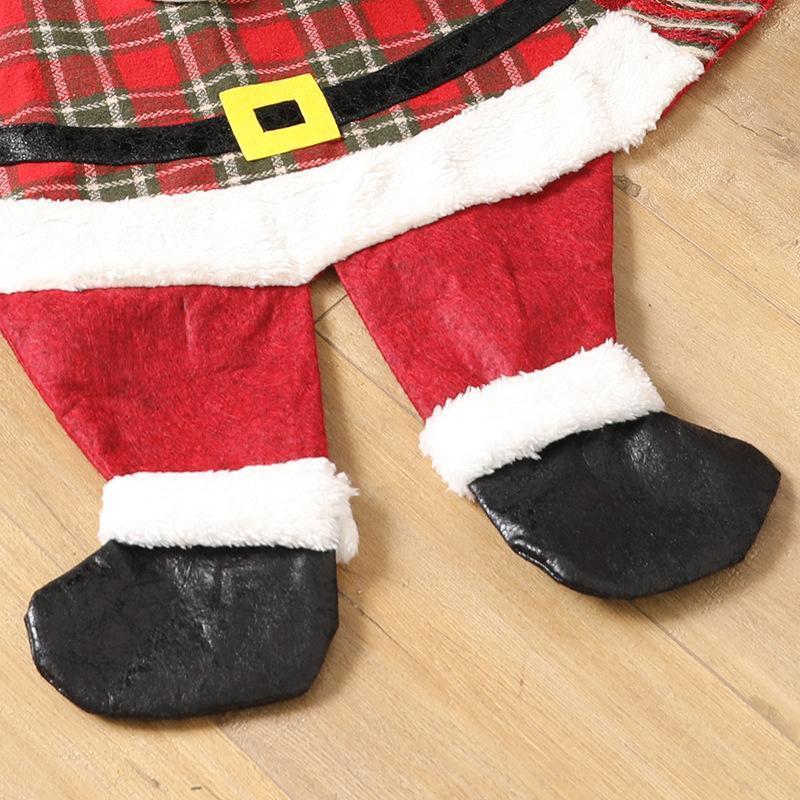 Christmas Tree Skirt, 48 Inch Christmas Tree Skirt Collar, 3D Santa Claus Tree Skirt - Image 4