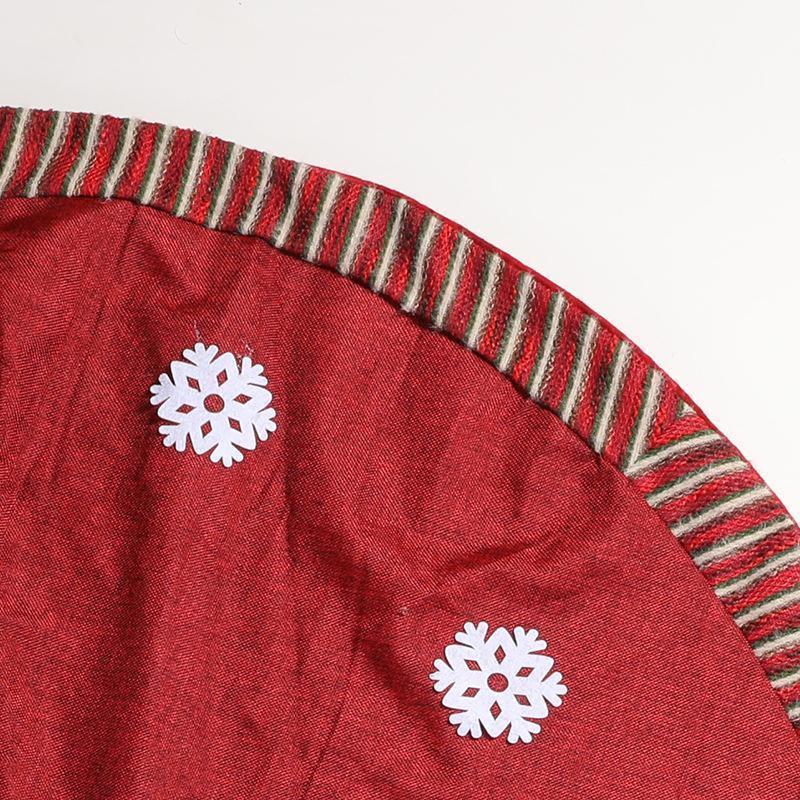 Christmas Tree Skirt, 48 Inch Christmas Tree Skirt Collar, 3D Santa Claus Tree Skirt - Image 5
