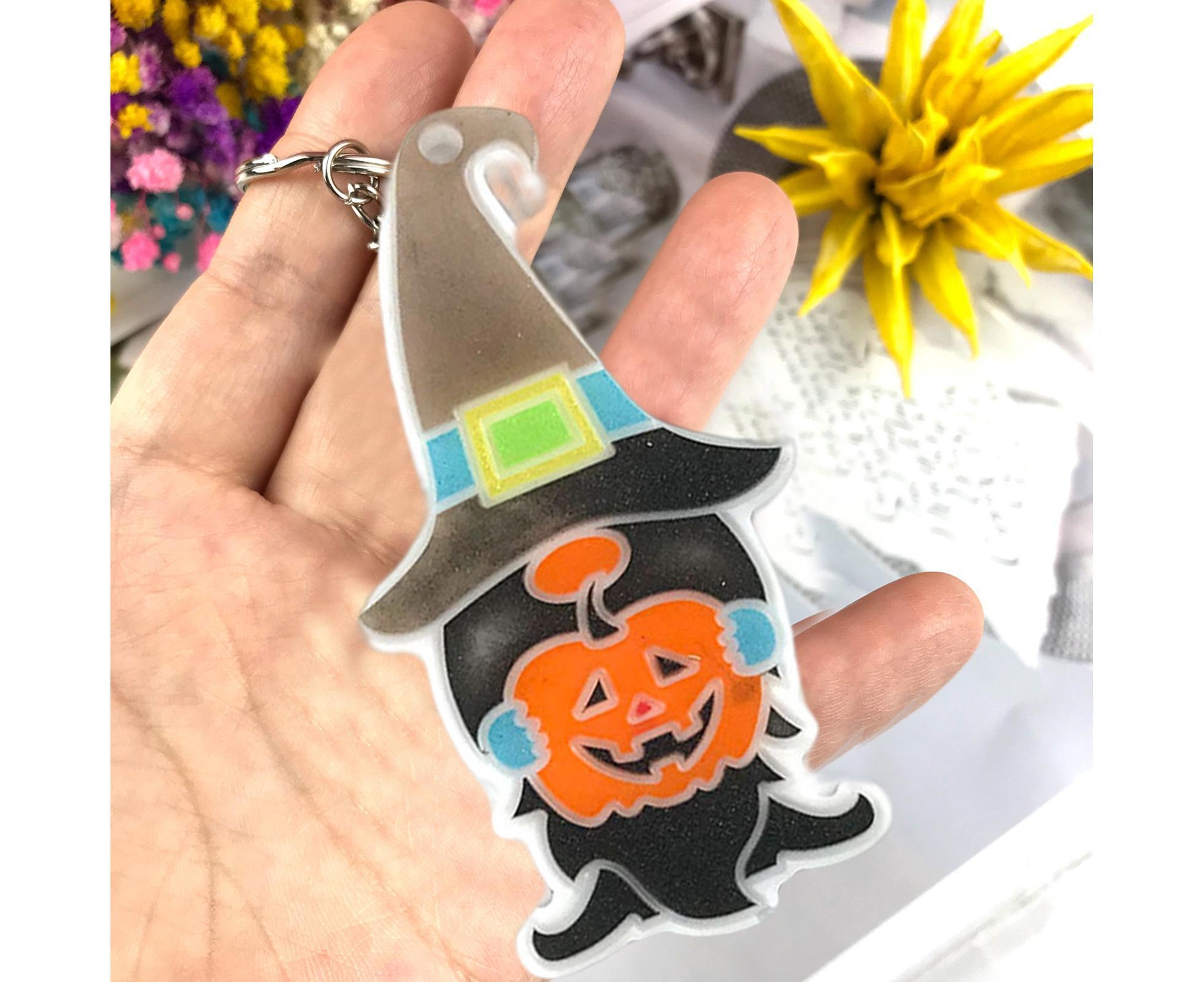 1 Set Keychain Mold Non Sticky Reusable DIY Silicone Easter Gnome Pendant Handicrafts Making Mold for Gift - Blue - Image 7
