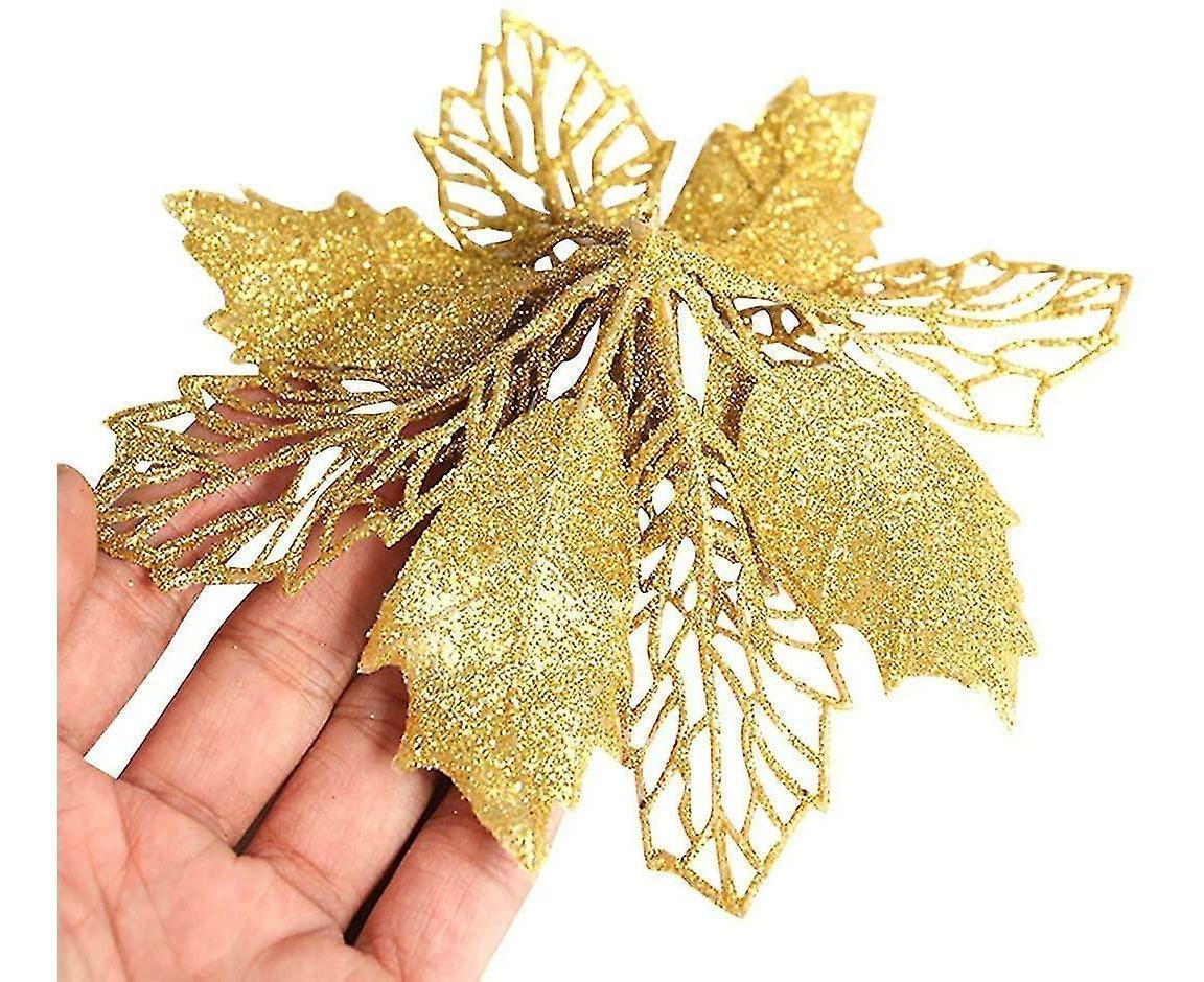 16 Pcs Christmas Tree Decoration, Christmas Glitter Christmas Tree Ornament Christmas Decoration Glitter - Image 3