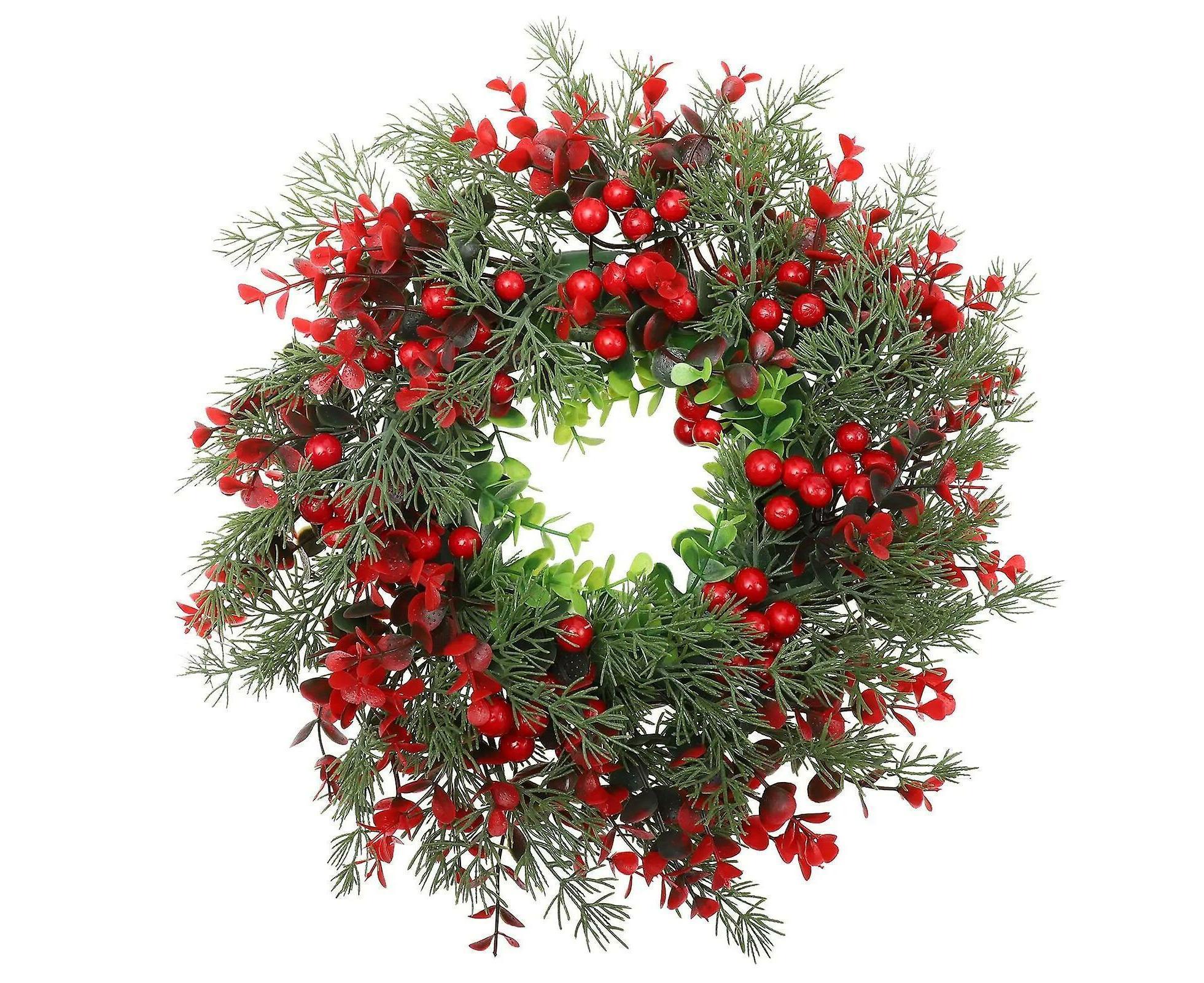 1pcs Winter Berry Wreath Christmas Tree Wreath Christmas Artificial Wreath Artificial Christmas Wreaths Xmas Porch Wreath - Image 1