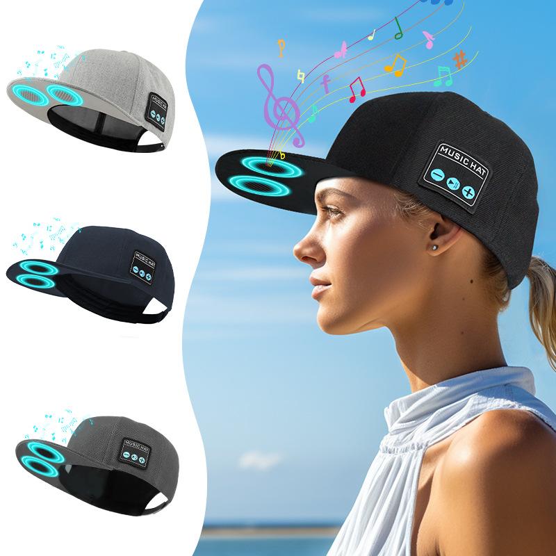 Dark Gray Wireless Bluetooth Hat - Sports Cap with Dual Speakers, Bluetooth 5.4,Outdoor Music Hat for Running,Jogging,and Sports - Image 4