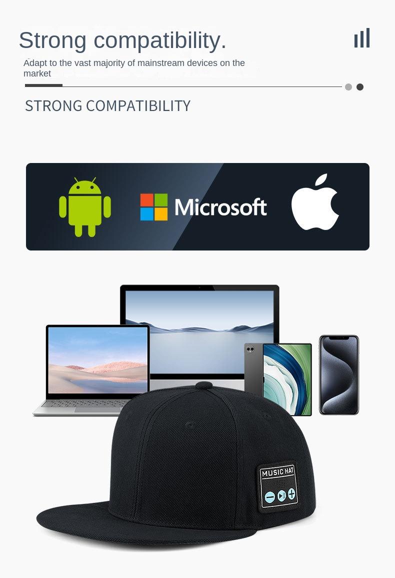 Dark Gray Wireless Bluetooth Hat - Sports Cap with Dual Speakers, Bluetooth 5.4,Outdoor Music Hat for Running,Jogging,and Sports - Image 8
