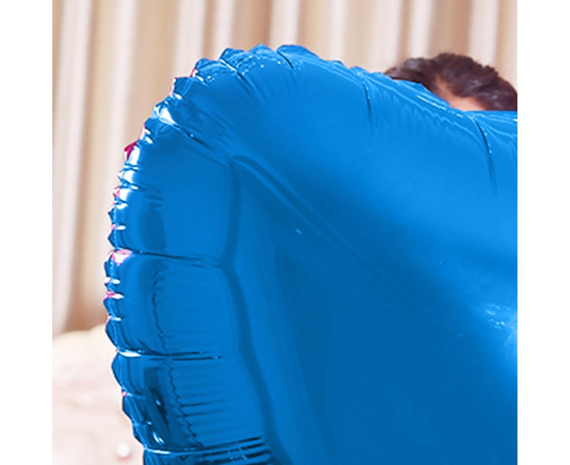 36 Inches Party Balloon Festive Convenient Aluminum Film Valentines Day Wedding Oversized Love Heart Balloon Decoration for Festival - Blue - Image 4
