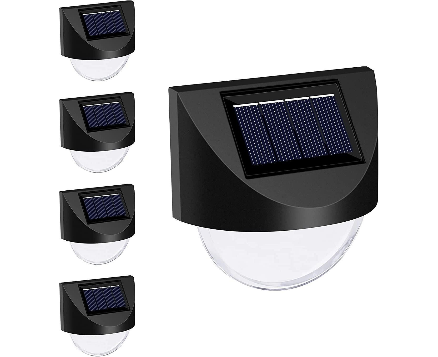 4 Pcs - Solar Mirror 1 Led - White Light - Image 1