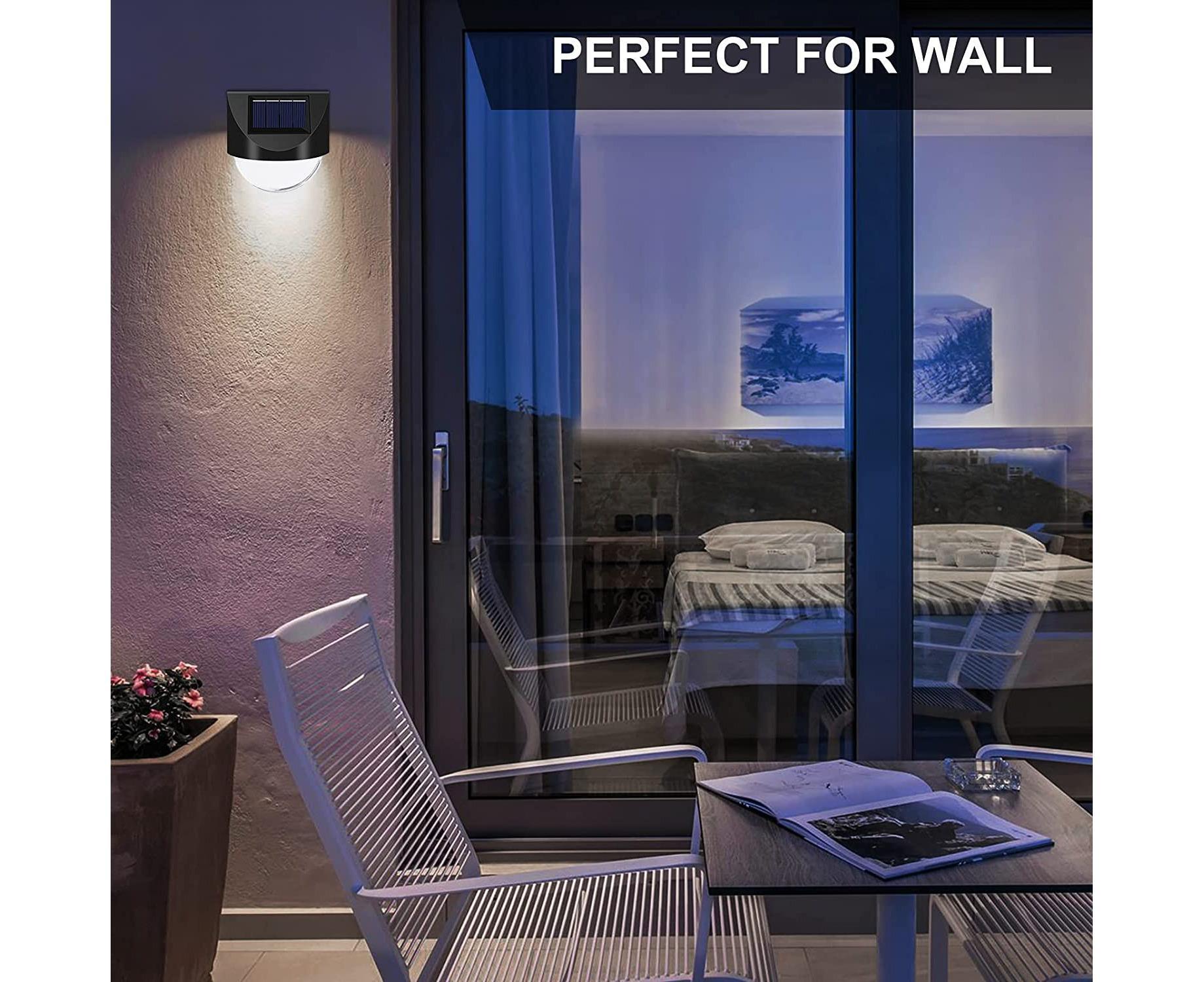 4 Pcs - Solar Mirror 1 Led - White Light - Image 2