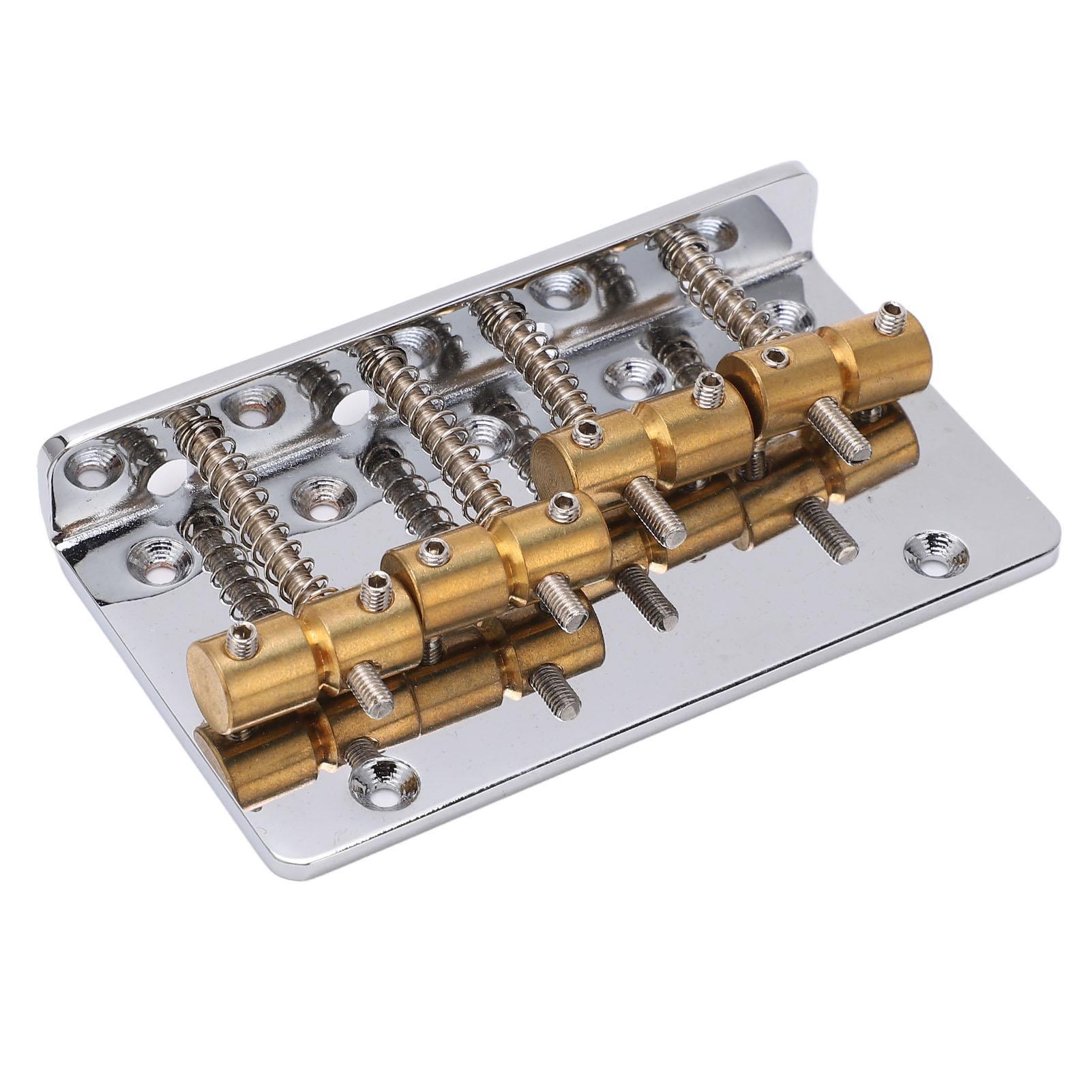4 String Bass Bridge Assembly Robust Simple Installation Copper Guitar Bridge Saddle For Maintenance - Image 8