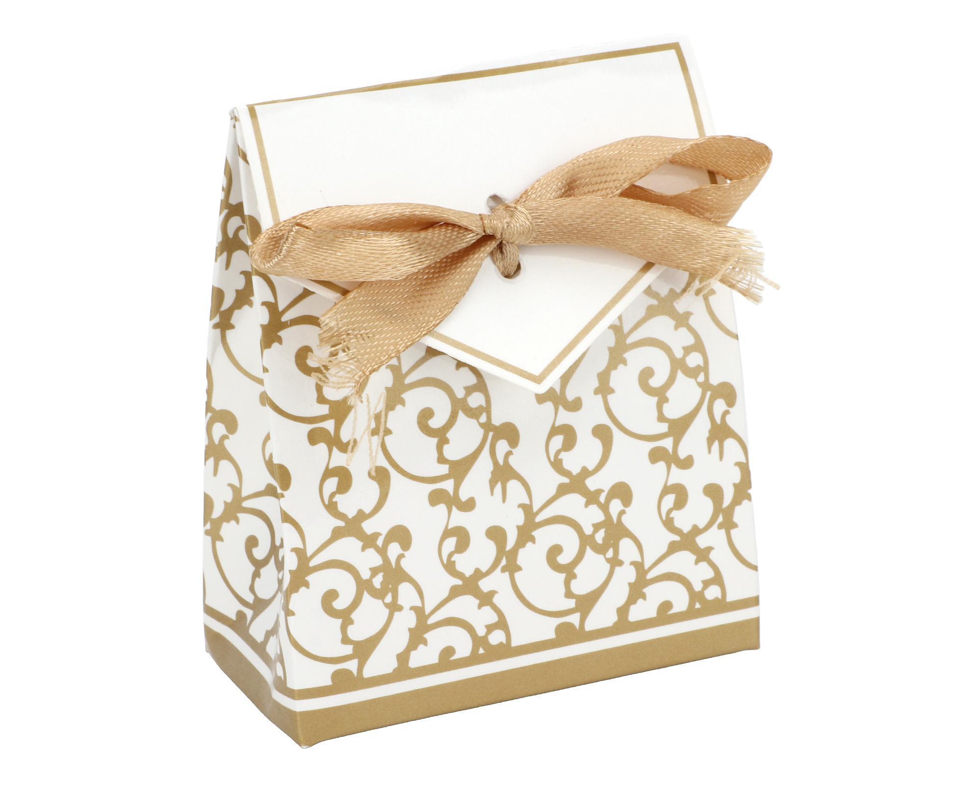 40 Sets Gift Bag Exquisite Unique Golden Pattern Bow Small Gift Box Decoration For Wedding Birthday Party Festival - Image 8
