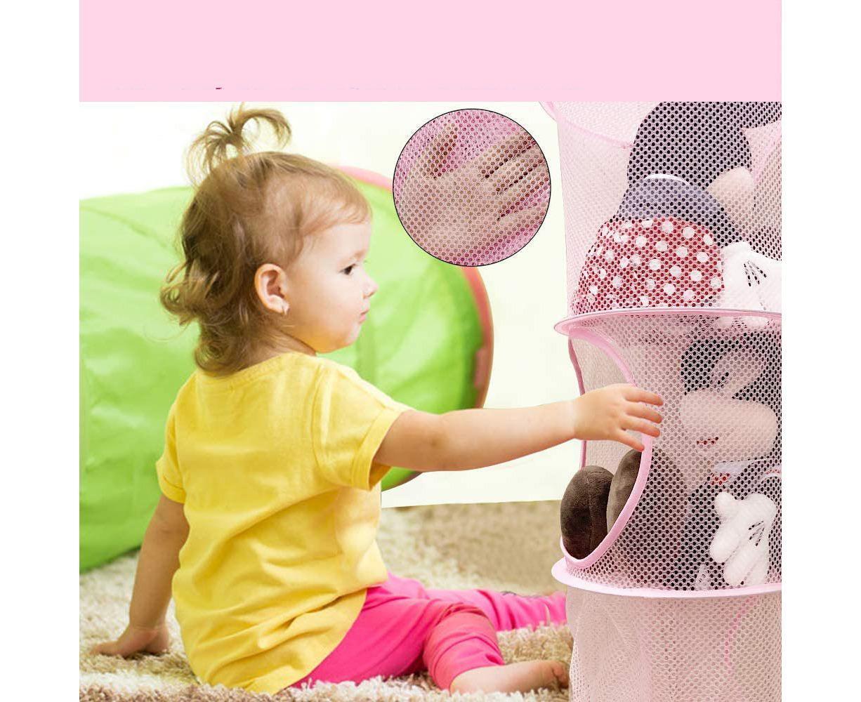 4-Storey Plush Storage Room, Foldable Space-Saving Storage Basket, Suitable For Babies Room, Bathroom, Balcony - Image 5