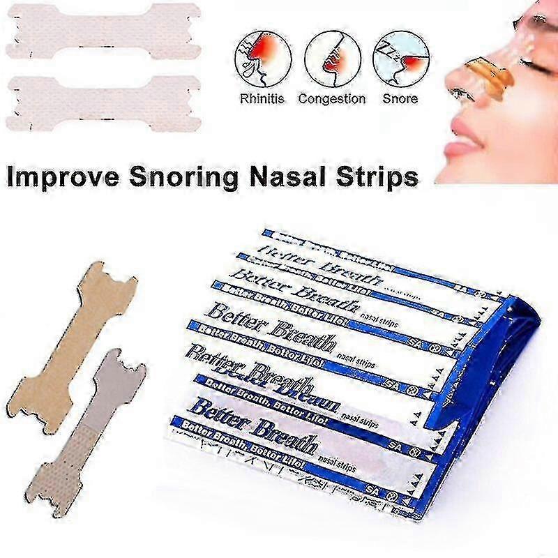 50pcs Nasal Strips Anti Snoring Improve Breath Stickers Nose Ventilation Pads Stop Snoring - Image 2