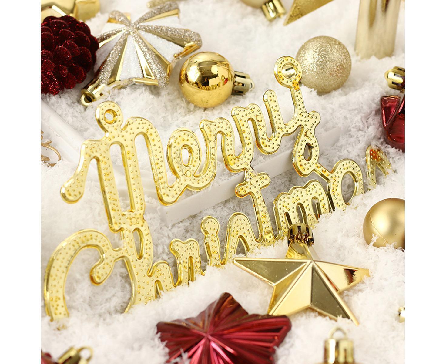70pcs Red Gold Christmas OrnamentsShatterproof Christmas Tree Balls Set Plastic Xmas Ornaments for Holiday Party Wedding Christmas Tree Decorations - Image 4