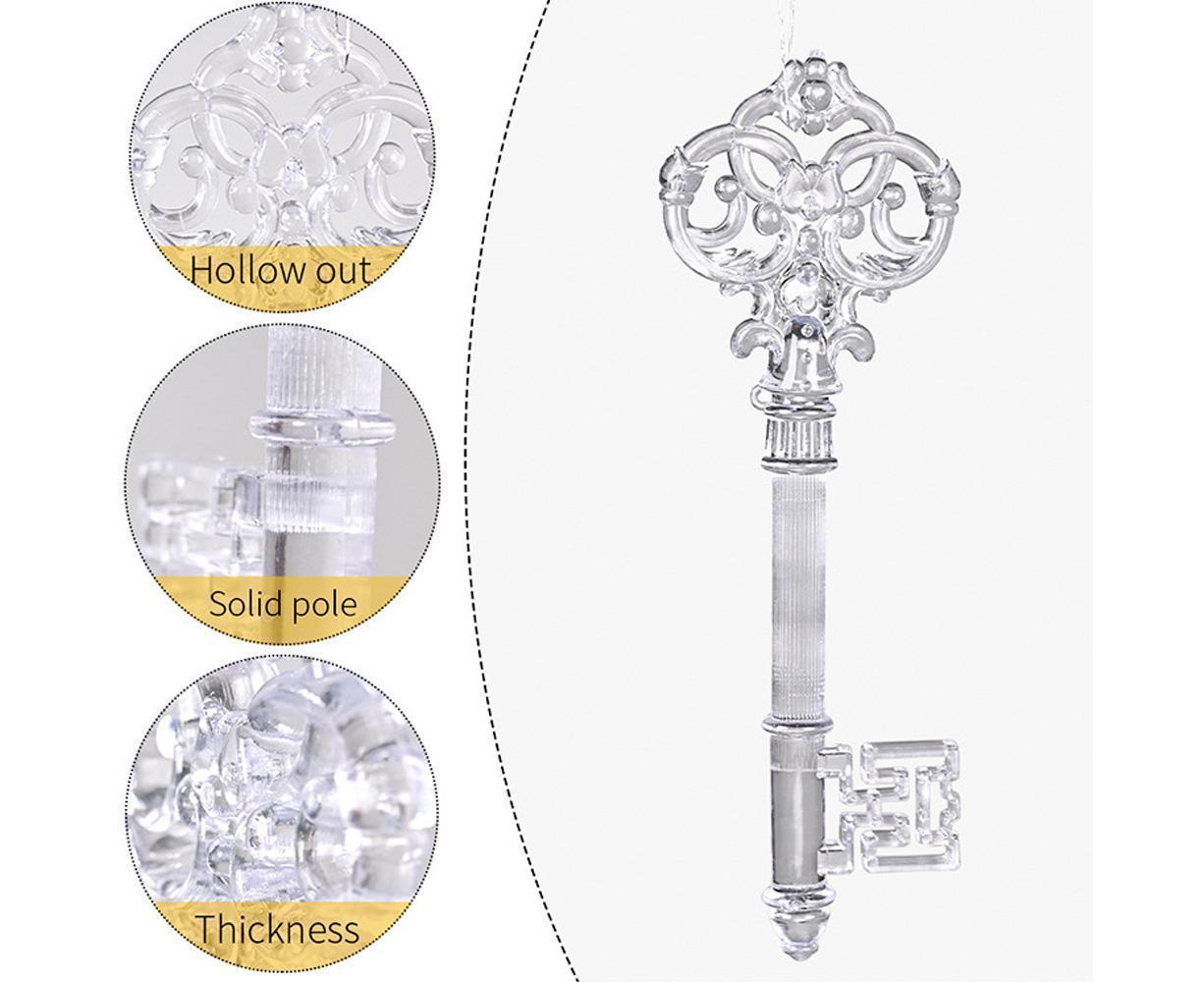 Christmas Decorations Ornaments Set,Clear Icicle Drops Hanging Christmas Tree Decorations Pendants For Xmas New Year Party - Image 3