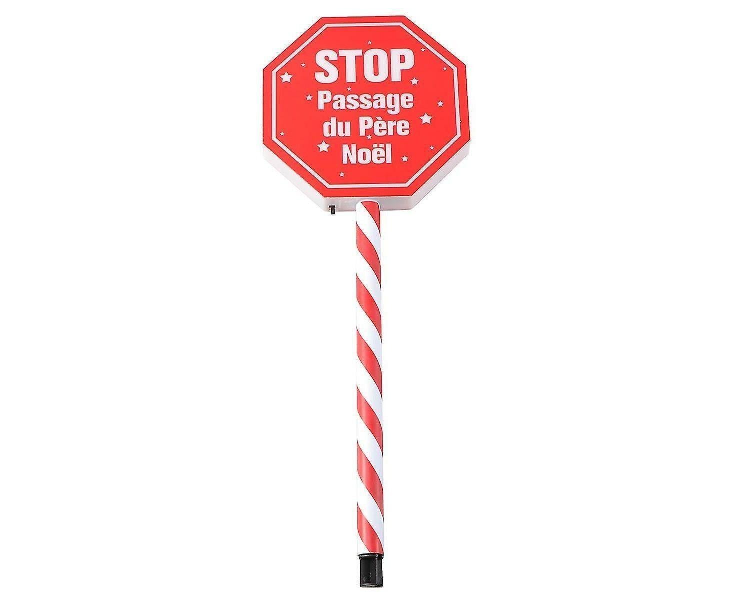 Christmas Garden Stop Sign Solar Energy Garden Decoration Garden Stake Creative Courtyard Landscape - Image 1