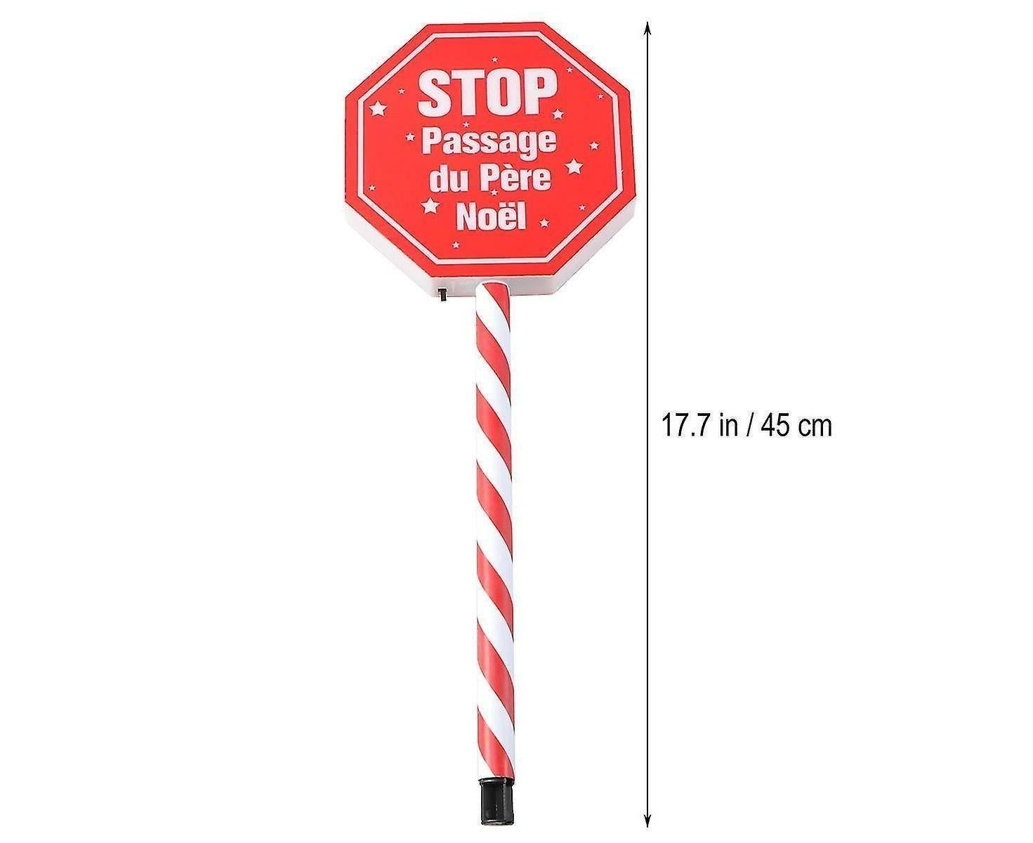 Christmas Garden Stop Sign Solar Energy Garden Decoration Garden Stake Creative Courtyard Landscape - Image 4