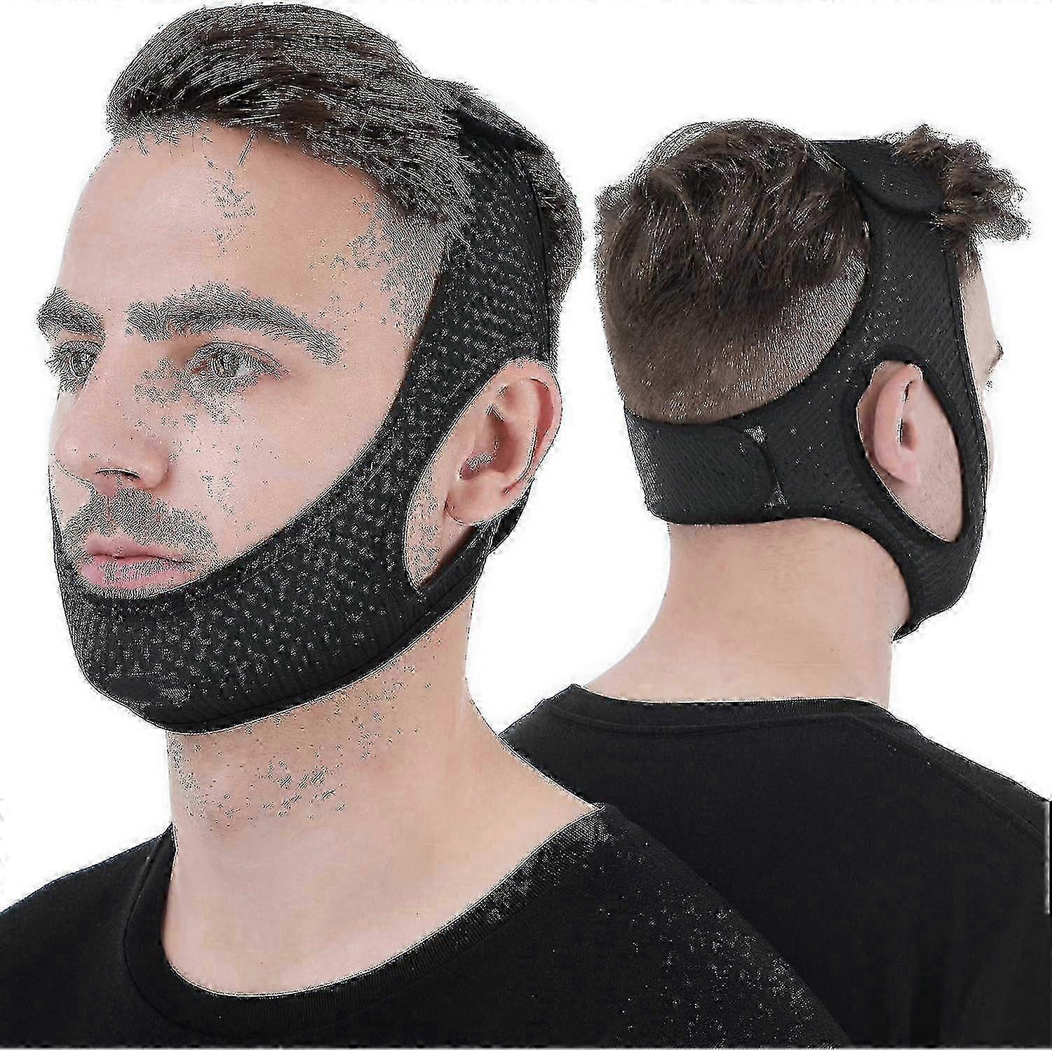 Anti Snore Chin Strap [upgraded 2023], Vosaro Snoring Solution Effective Anti Snore Device, Adjustable And Breathable Stop Snoring Head Band For Men & Women - Image 1