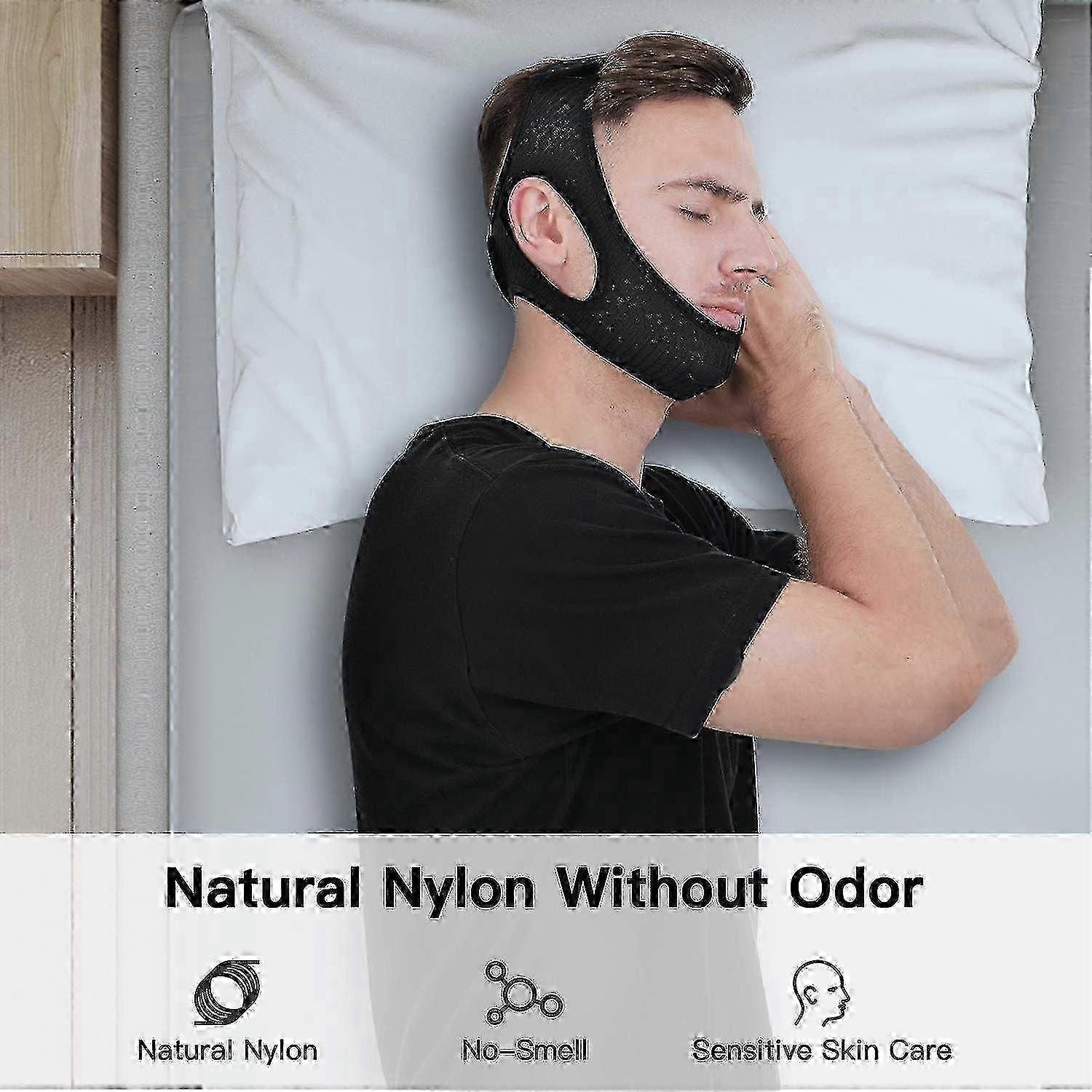 Anti Snore Chin Strap [upgraded 2023], Vosaro Snoring Solution Effective Anti Snore Device, Adjustable And Breathable Stop Snoring Head Band For Men & Women - Image 2
