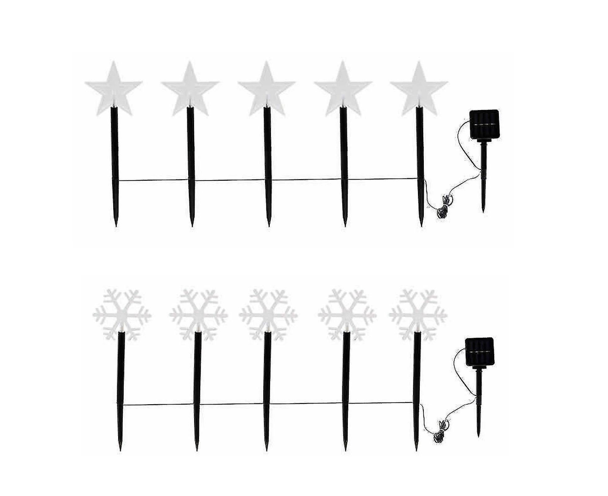 Christmas Solar Garden Light, Outdoor Waterproof Stake Light, Solar Powered Pathway Lights For Pathway, Lawn - Image 3