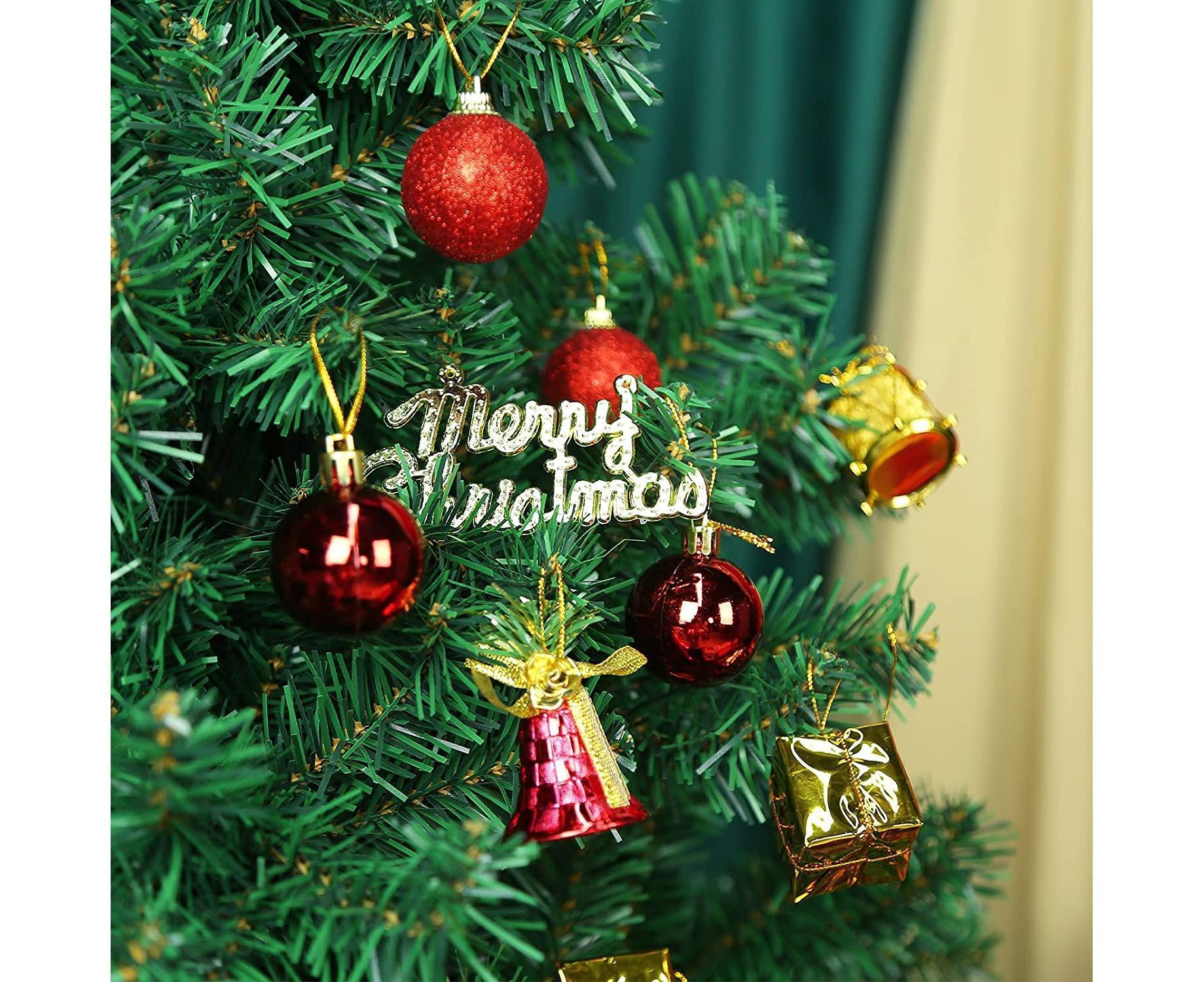 Christmas Tree Ornaments Set, 32PCS Mini Christmas Red and Gold Ball Ornaments Decoration for Christmas Trees - Image 5