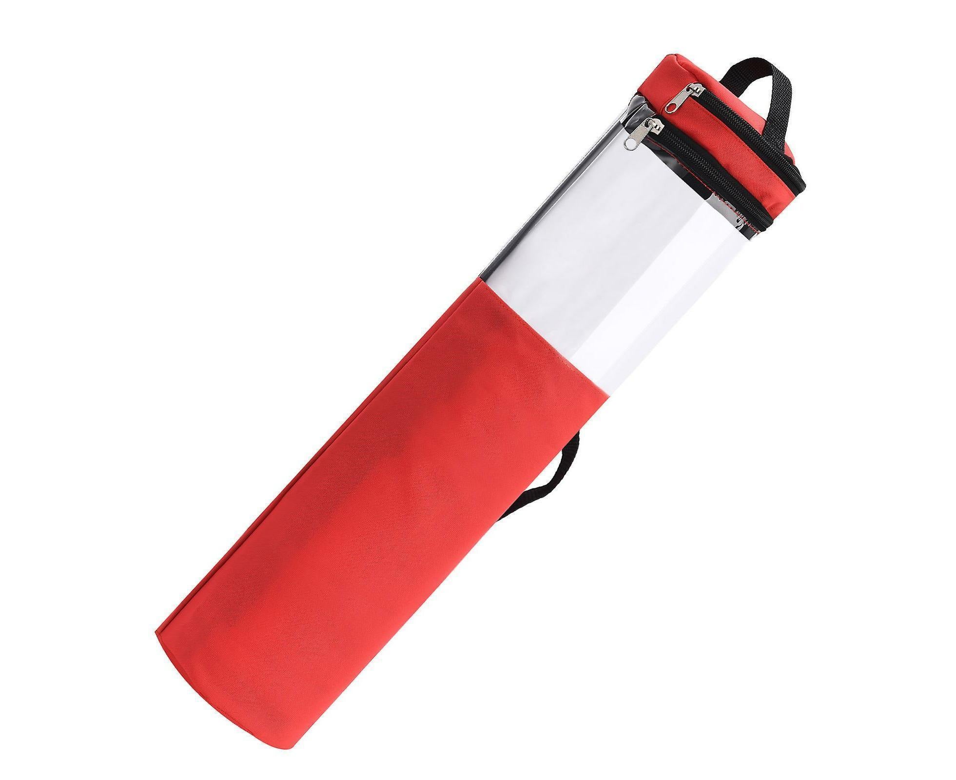 Christmas tree storage bag gift wrapping paper storage bag Christmas cylindrical storage bag Red - Image 1