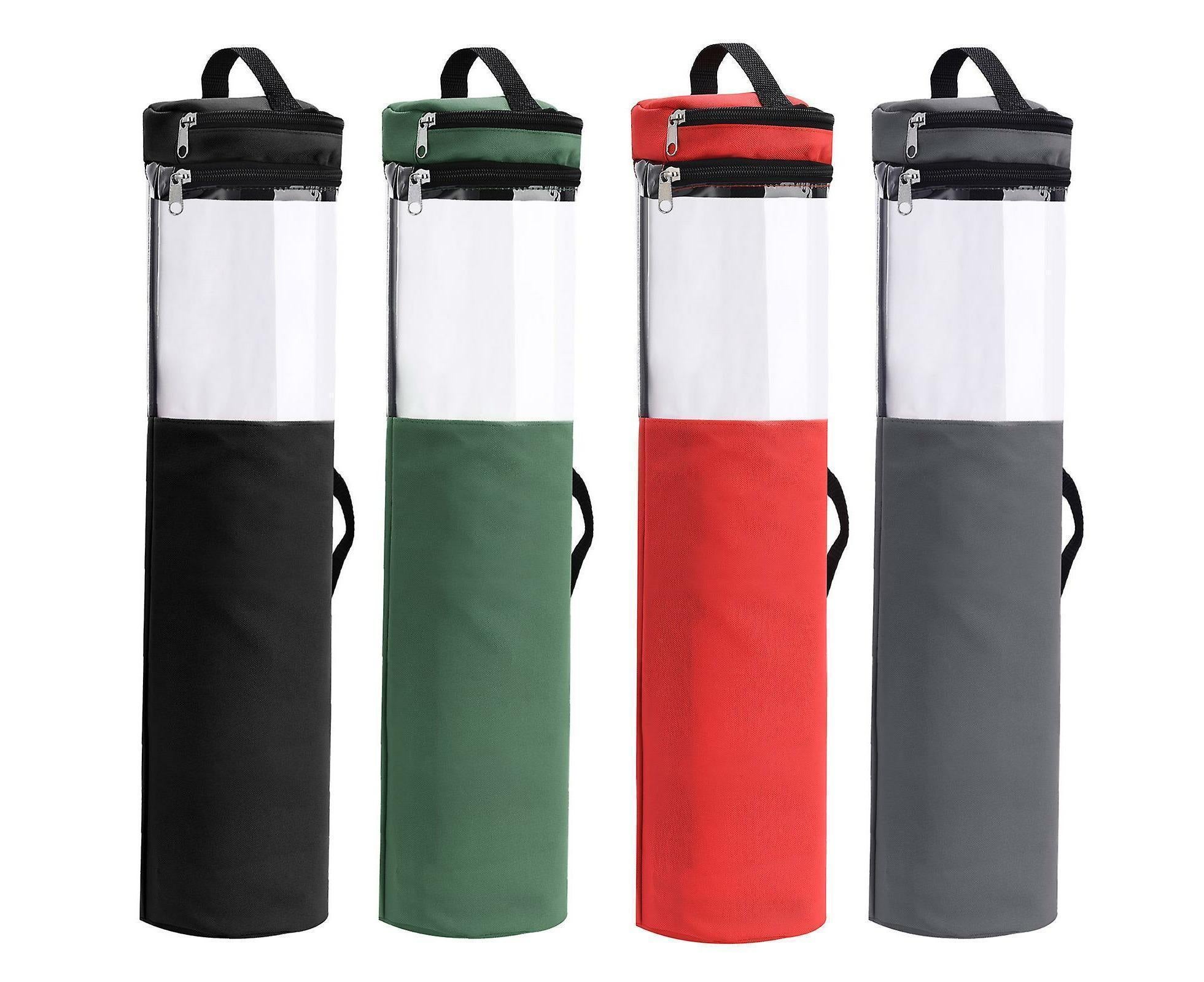 Christmas tree storage bag gift wrapping paper storage bag Christmas cylindrical storage bag Red - Image 3