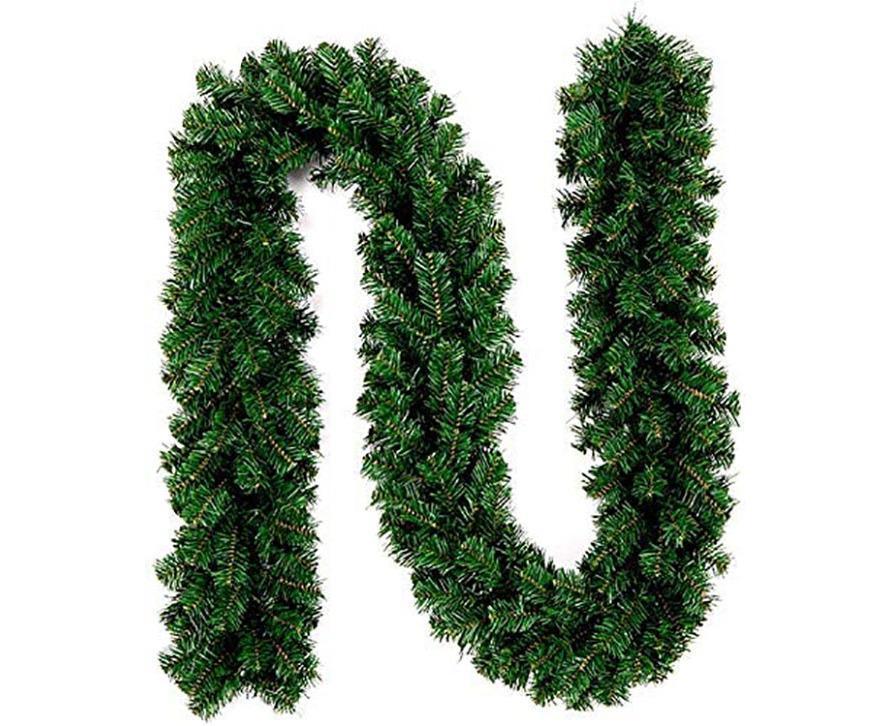 Christmas Wreath Decoration 8.9 Ft Christmas Wreath Artificial Tree Wreath, Suitable for Outdoor and Indoor Non-light Green - Image 1