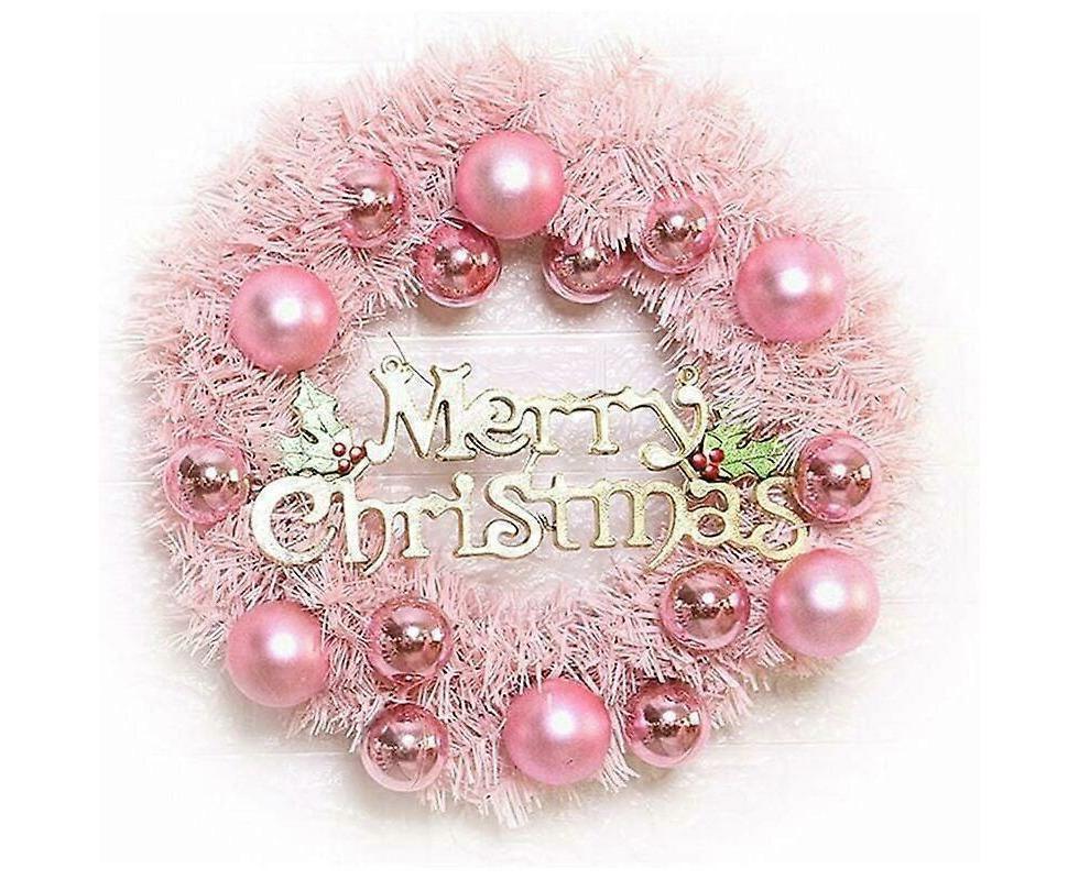 Christmas Wreath Door Wreath Wall Wreath 30CM Artificial Christmas Door Wreath Christmas Wreath with Christmas Balls Artificial Wreath Christmas Decor - Image 1