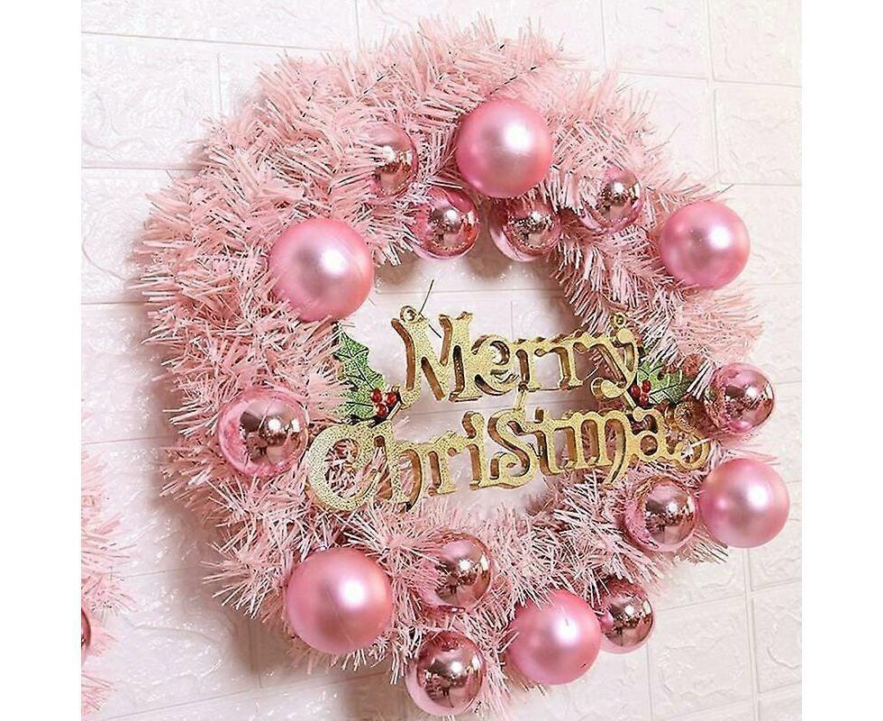 Christmas Wreath Door Wreath Wall Wreath 30CM Artificial Christmas Door Wreath Christmas Wreath with Christmas Balls Artificial Wreath Christmas Decor - Image 2
