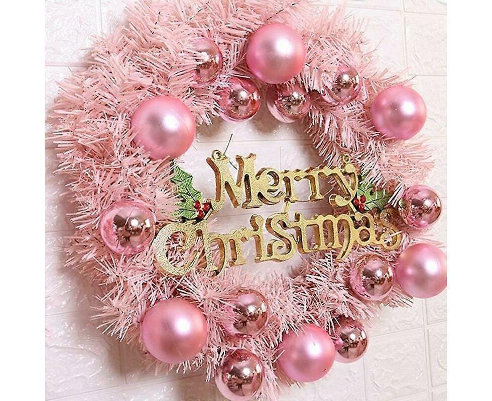 Christmas Wreath Door Wreath Wall Wreath 30CM Artificial Christmas Door Wreath Christmas Wreath with Christmas Balls Artificial Wreath Christmas Decor - Image 3