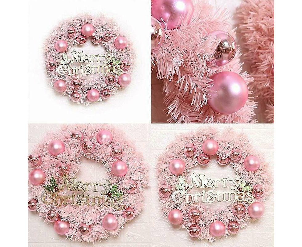 Christmas Wreath Door Wreath Wall Wreath 30CM Artificial Christmas Door Wreath Christmas Wreath with Christmas Balls Artificial Wreath Christmas Decor - Image 4