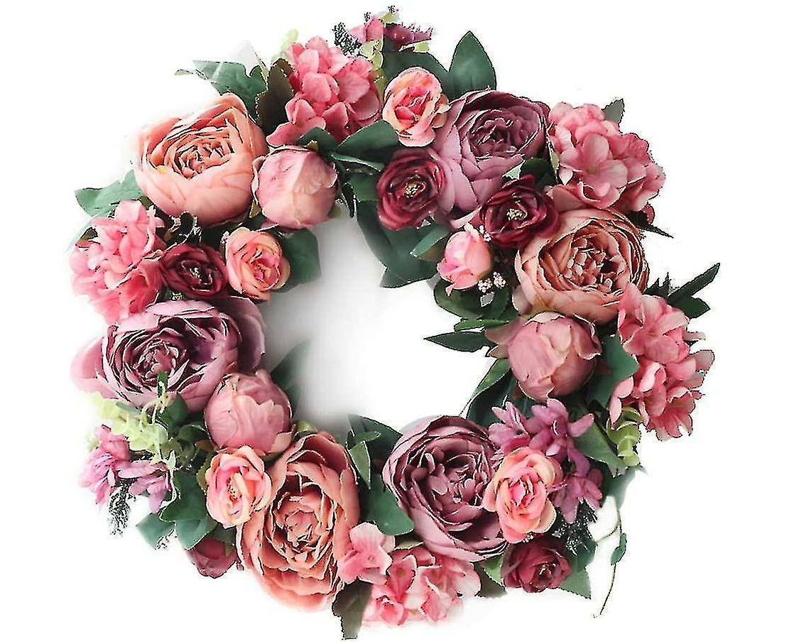 Christmas Wreath Thanksgiving Wreath Deep Red - Image 1