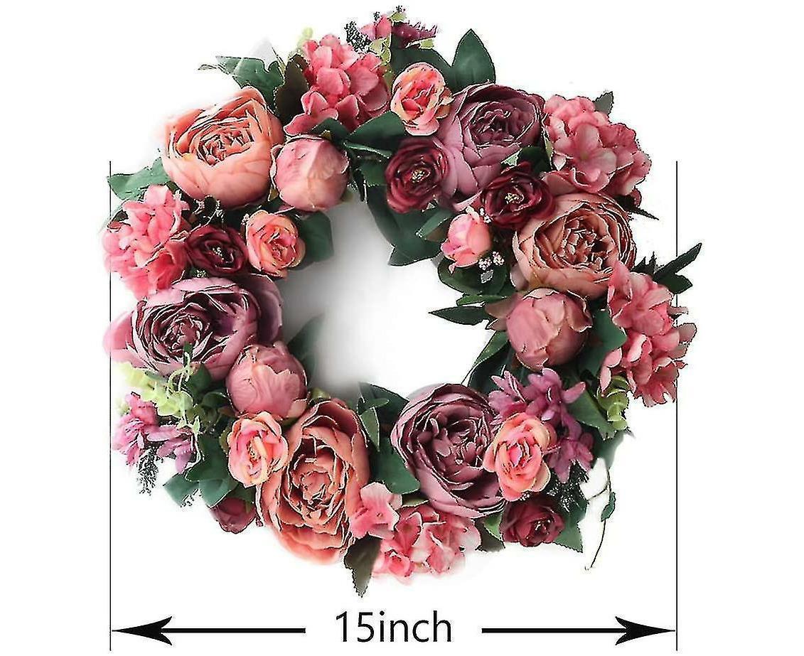 Christmas Wreath Thanksgiving Wreath Deep Red - Image 2