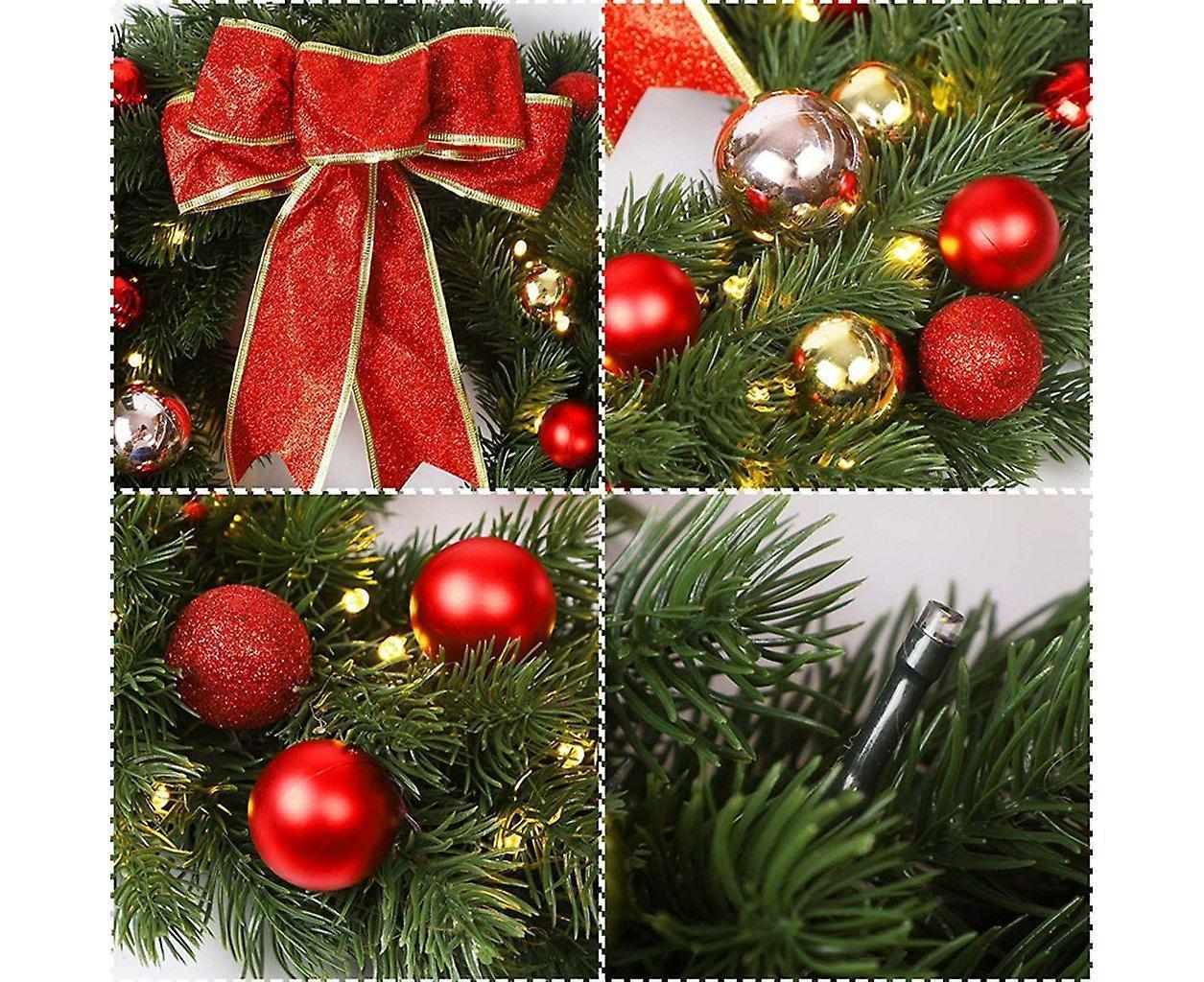 Christmas Wreath With Led And Gate Wreath Christmas Wreath Christmas Wreath Outdoor Christmas 30cm - Image 3
