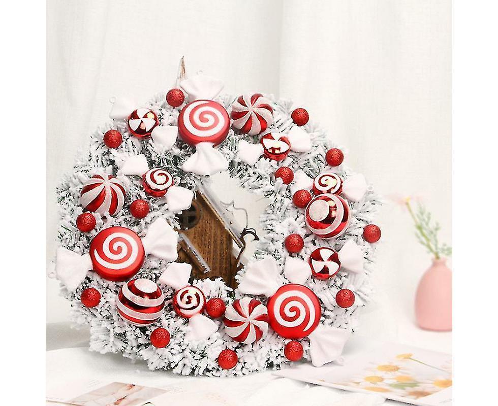 Christmas Wreath, Outdoor Christmas Wreath At The Front Door, Christmas Wreath, Christmas Party Decoration - Image 2