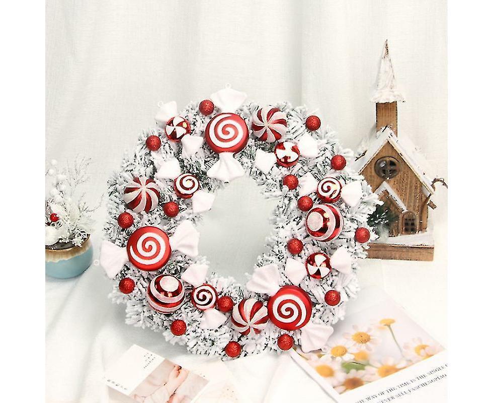 Christmas Wreath, Outdoor Christmas Wreath At The Front Door, Christmas Wreath, Christmas Party Decoration - Image 3