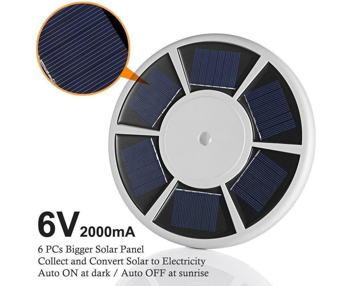 Flagpole Lights,Solar Flagpole Light-White Shell,Flagpole Lights,Solar Flag Pole Light Bright 26 Led Solar Powered Waterproof - Image 3