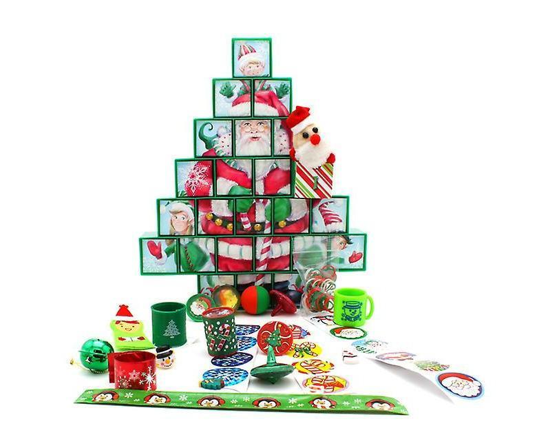 Gigbuff Cam Secret Santa Advent Calendar Pre-Filled with 24 Toys/Stickers - Image 1