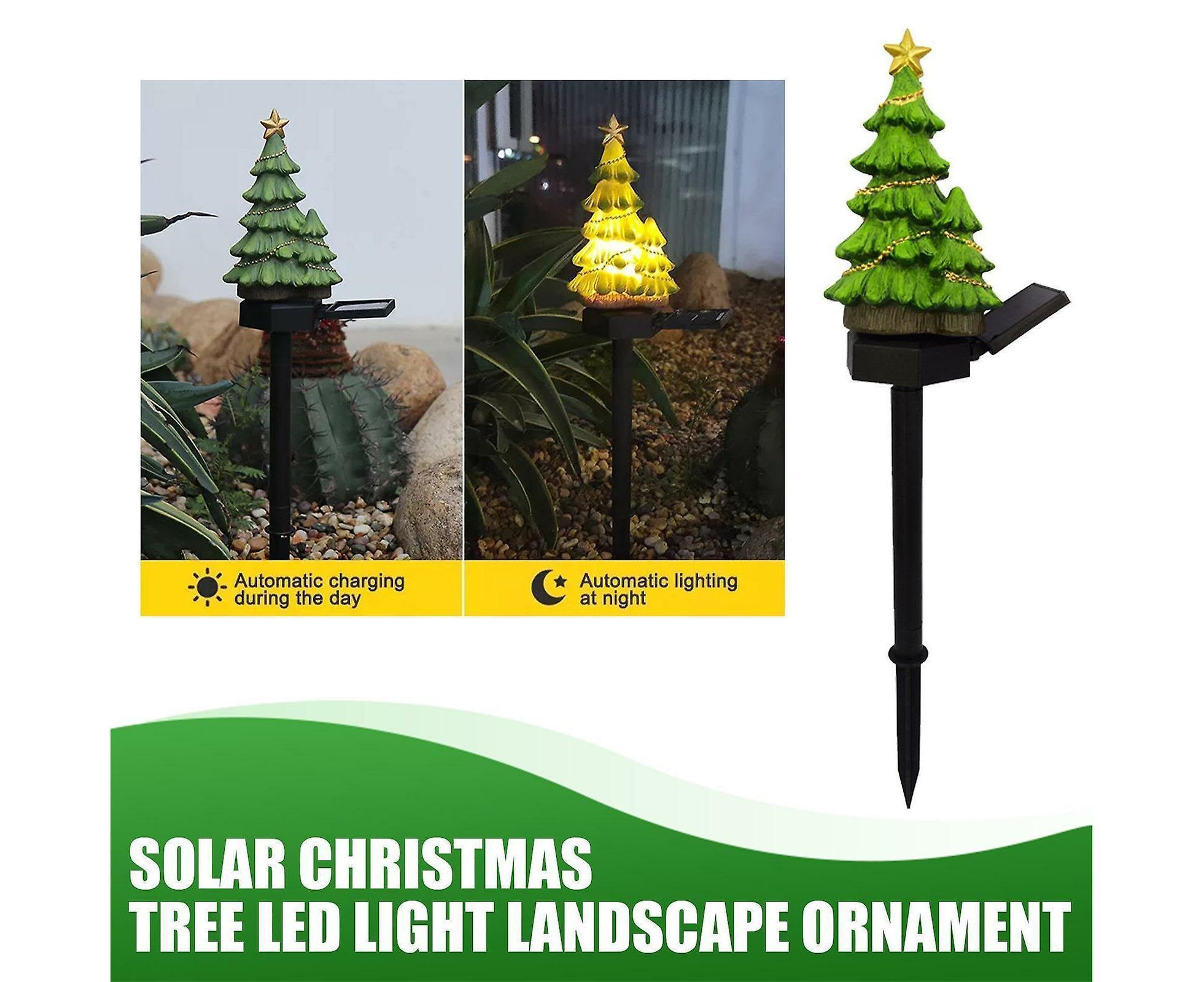 Led Solar Lights Christmas Tree Stake Lights Outdoor Garden Lights Christmas Decoration - Image 2