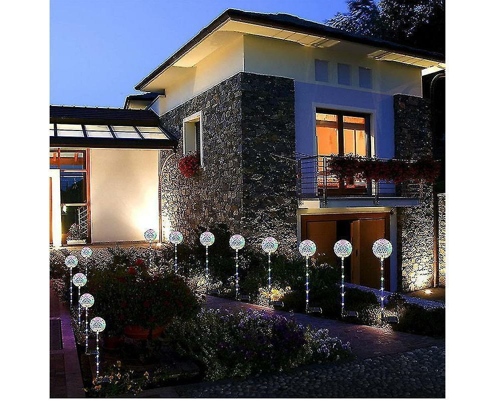 Outdoor Christmas Decorations, 2 Pack Upgraded Solar Dandelion Outdoor Lights, Waterproof Solar Christmas Garden Stake Lights Solar Christmas Pathway - Image 3