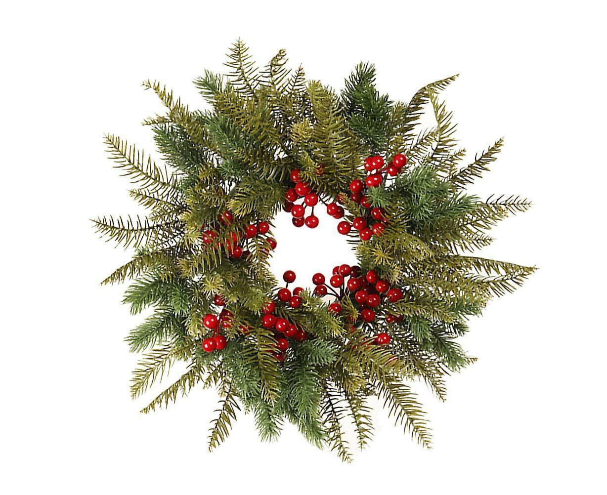 Red Berry Wreath Outdoor Christmas Wreath Christmas Fireplace Wreath Christmas Door Wreath Christmas Wreath Ornament 40x40cm - Image 3