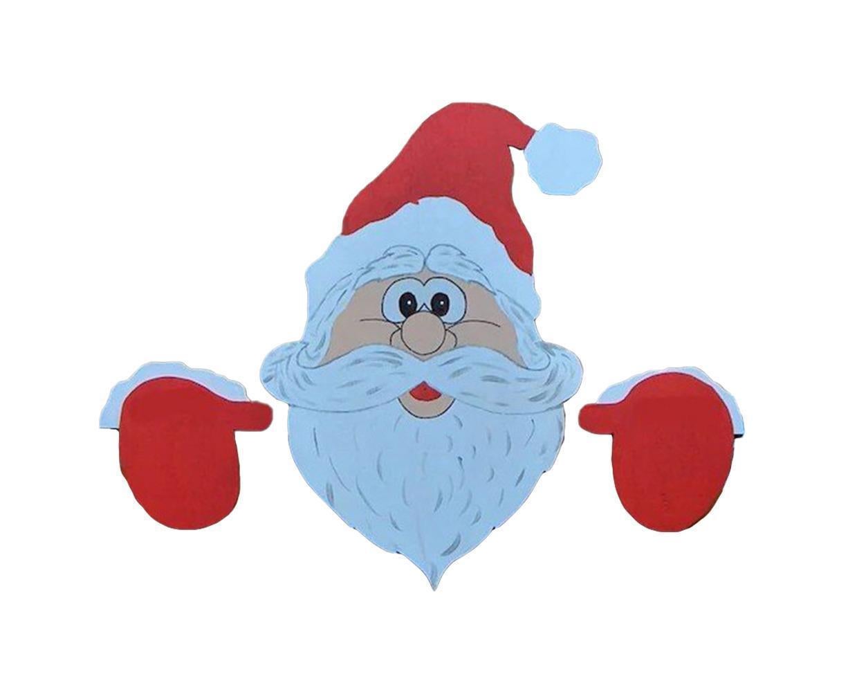 Santa Claus Fence Peeker Christmas Decoration Outdoor Festivity To The Occasion - Image 2