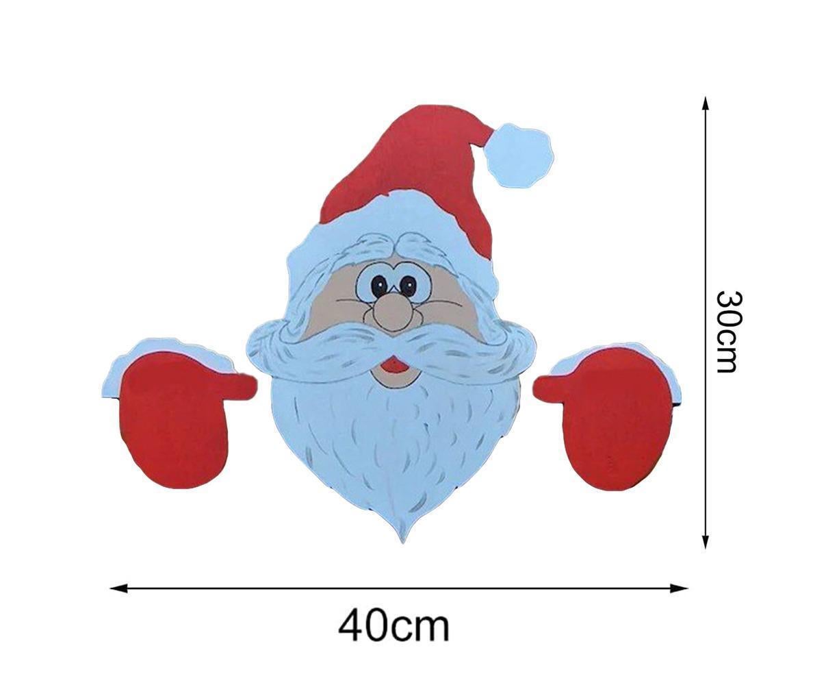 Santa Claus Fence Peeker Christmas Decoration Outdoor Festivity To The Occasion - Image 3
