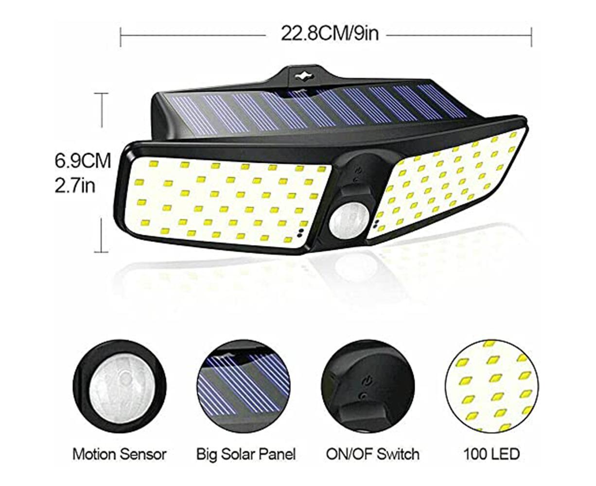Solar Light Outdoor Garden LED Garden Light-100 LED Path Light-Outdoor Landscape Lawn - Image 2