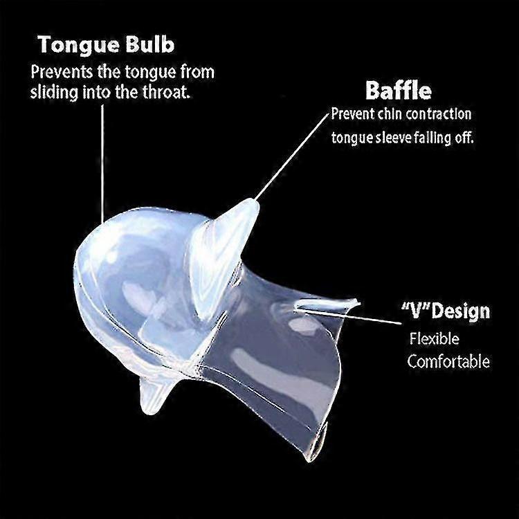 Transparent Silicone Tongue Anti Snoring Device Medical Silicone Anti Snore Device Apnea Aid - Image 2