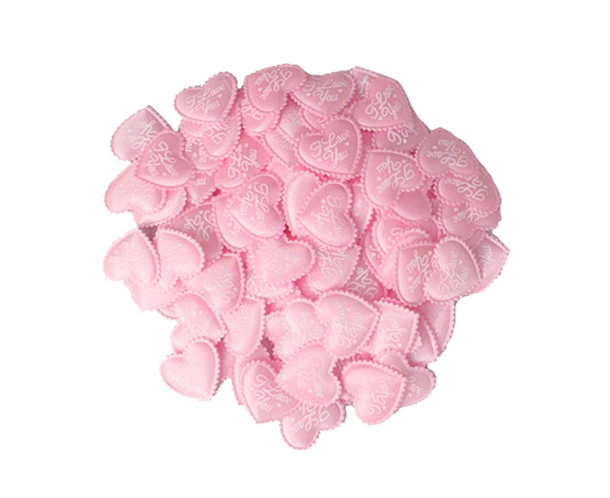 Sponge Heart Shaped Confetti Throwing Petals Wedding Valentine Gift Home Decor - Pink - Image 1