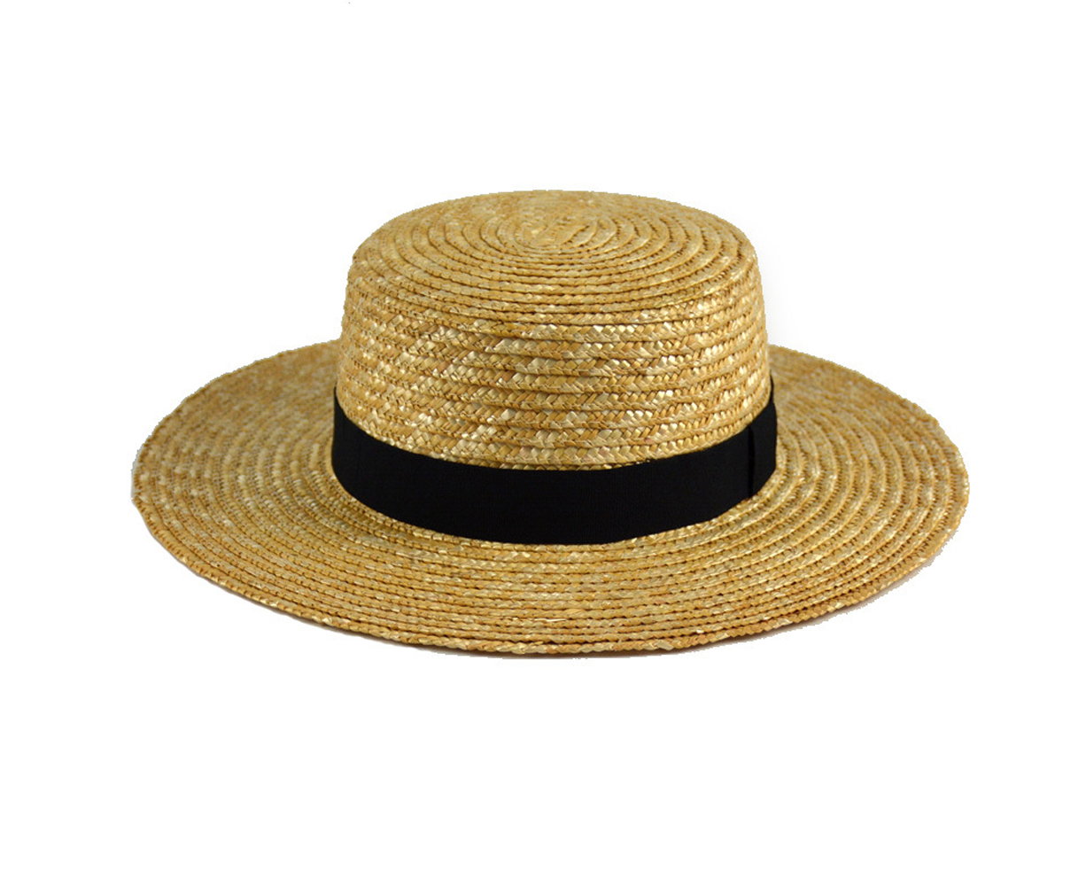Straw Sun Hats for Women Wide Brim Boater Hat Summer Packable UV Protection Beach Hats for Women Men - Image 1