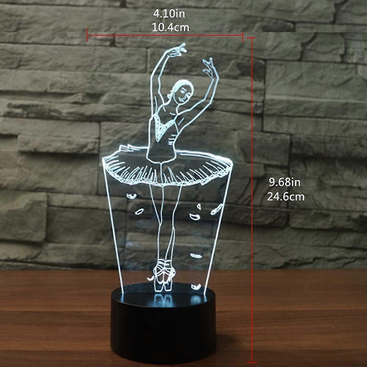 3D Optical Illusion Lamp LED Night Light Optical Illusions Night Lamp 7 Colors Touch Bedside Lamp - Image 4